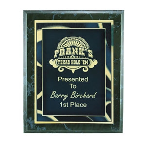 Black Marble Finish Plaque (8