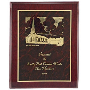 High Gloss Mahogany Plaque (8