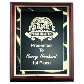 Rosewood Piano Finish Plaque (6