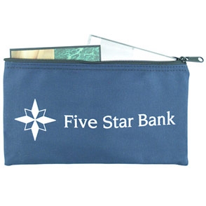 10 Oz. Colored Canvas Standard Deposit/ Organizer Bag