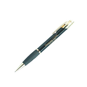 Gripper Gloss Finish Ballpoint Pen w/Gold Accent