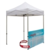 6' Tent Half Wall (Dye Sublimated, Double-Sided)