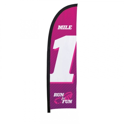 7' Premium Blade Sail Sign Replacement Flag (Single-Sided)