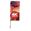 7' Streamline Rectangle Sail Sign Flag Kit (Double-Sided with Ground Spike)