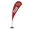 13' Value Teardrop Sail Sign Kit (Single-Sided with Cross Base)