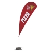 13' Value Teardrop Sail Sign Kit (Double-Sided with Cross Base)