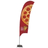 15' Value Razor Sail Sign Kit (Double-Sided with Cross Base)