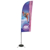 9' Streamline Blade Sail Sign Kit (Double-Sided with Scissor Base)