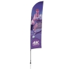 13' Streamline Blade Sail Sign Kit (Double-Sided with Ground Spike)