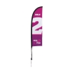 7' Premium Blade Sail Sign Kit (Single-Sided with Ground Spike)