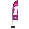 7' Premium Blade Sail Sign Kit (Single-Sided with Scissor Base)