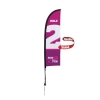 7' Premium Blade Sail Sign Kit (Double-Sided with Ground Spike)