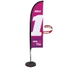 7' Premium Blade Sail Sign Kit (Double-Sided with Scissor Base)