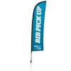 13' Premium Blade Sail Sign Kit (Single-Sided with Ground Spike)