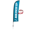 13' Premium Blade Sail Sign Kit (Double-Sided with Ground Spike)
