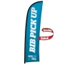 13' Premium Blade Sail Sign Replacement Flag (Double-Sided)