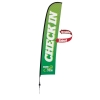 17' Premium Blade Sail Sign Kit (Double-Sided with Ground Spike & Ground Anchor)