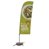 7.5' Value Blade Sail Sign Kit (Double-Sided with Cross Base)
