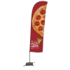 15' Value Blade Sail Sign Kit (Double-Sided with Cross Base)