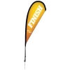 8' Premium Teardrop Sail Sign Kit (Double-Sided with Ground Spike)