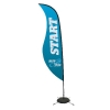 13' Premium Sabre Sail Sign Kit (Double-Sided with Scissor Base)