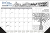 Adult Coloring Book Desk Pad Calendar