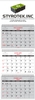 4 Panel Custom Wall Calendar (3 Months At A Glance)