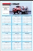 Custom Color Yealy View Wall Calendar (22