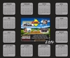 Re-positionable Yealy View Calendar / Full Color Custom Picture