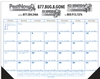 Jumbo Desk Pad Calendar w/12 Month Calendar Desk Pad - Top Imprint