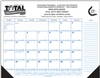 Jumbo Desk Pad Calendar w/12 Month Calendar Desk Pad - Top & Side Imprint
