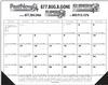 Jumbo Desk Pad Calendar w/12 Month Calendar Desk Pad- Top Imprint
