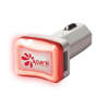 Light-Up Dual USB Charger w/ Red LED