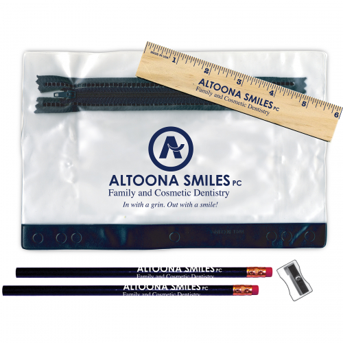 Economy School Kit w/Pencils,Ruler & Sharpener