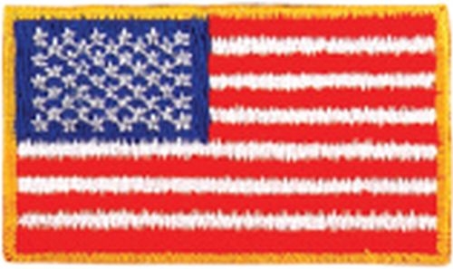 Embroidered American Flag Applique