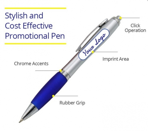 Silicone Grip Ballpoint Pen