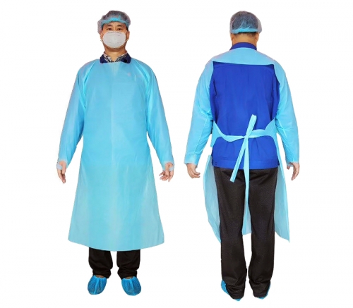 Bodysuit Safety Open Back Disposable Isolation Gown