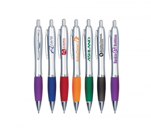 Plastic Ballpoint Pen with Grip