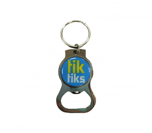 Round Bottle Opener Keychain