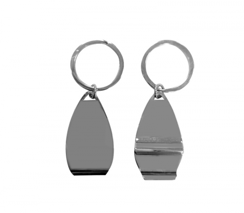 Surfboard Shaped Metal Bottle Opener Keyring