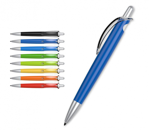 Plastic Pen with Transparent Clip