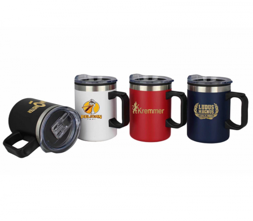 Double Wall Stainless Steel Camping Mug, 14 oz.