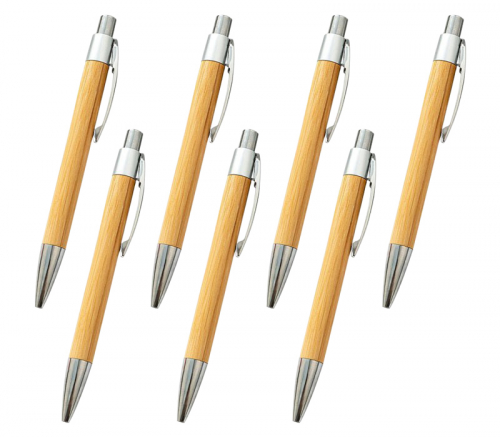 Retractable Bamboo Pen