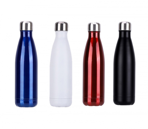 Cola-Style Double Wall Stainless Steel Water Bottle, 17 oz.