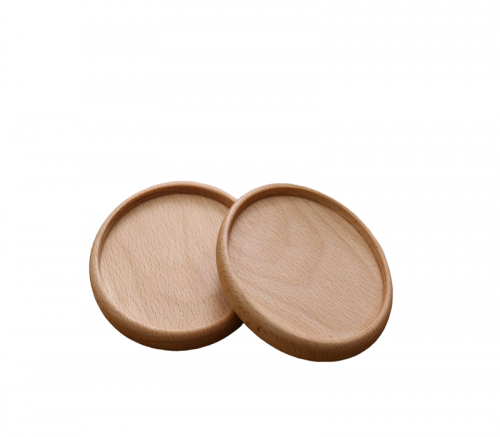 Beech Wood Coaster - Groove style