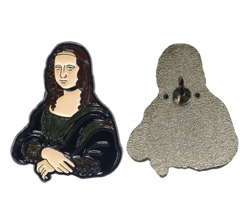 Mona Lisa Souvenir Badge Lapel Pin