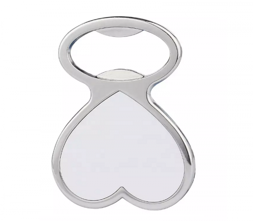 Heart Shaped Bottle Opener Fridge Magnet