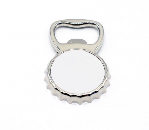 Bottlecap Shaped Bottle Opener Fridge Magnet