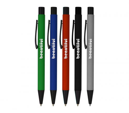 Soft Rubber Metal Pen