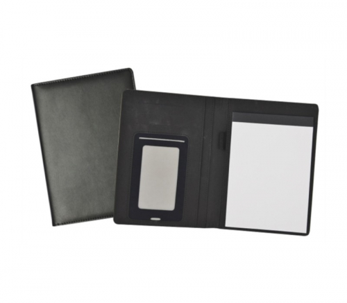 Leatherette Padfolio with Smartphone Sleeve